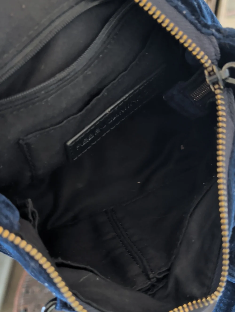 Rebecca Minkoff Velvet Navy Blue Crossbody Bag